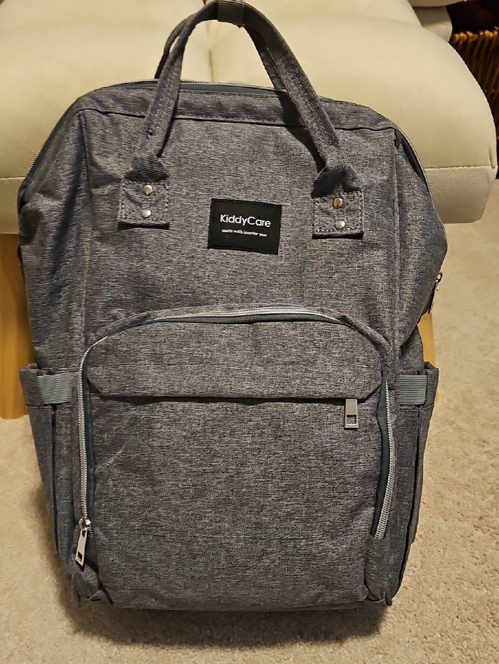 KiddyCare Diaper Bag LNWOT Gray